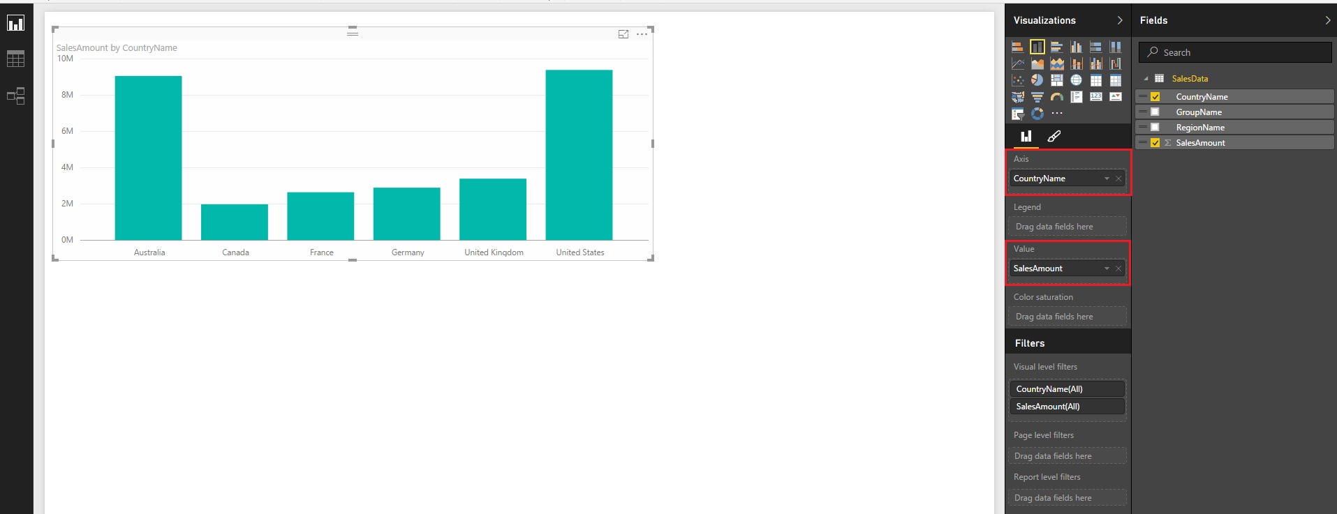 Power Bi Stacked Column Chart